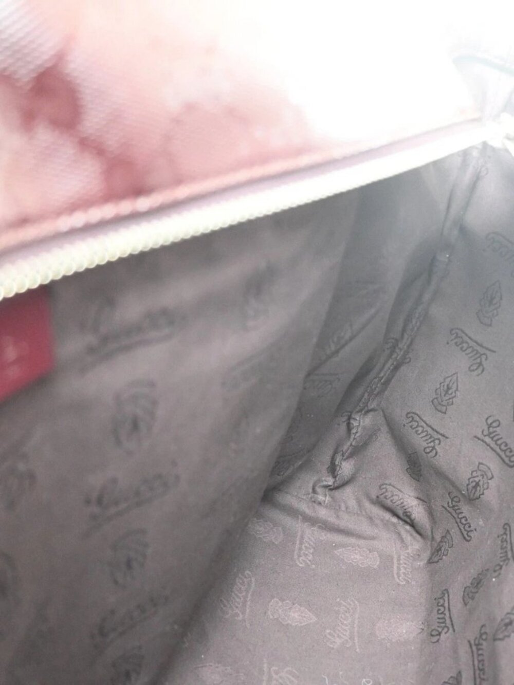 GUCCI Logo GG Pattern Imprime Shoulder Tote Bag PVC Leather Burgundy Red 31MA441 - Picture 13 of 16